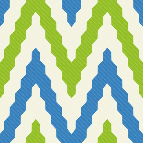 Pattern with zig zag in blue and green colors — Stock Vector