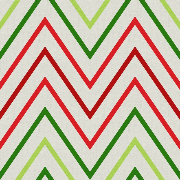 Muster mit Zick-Zack in roten und grünen Farben — Stockfoto