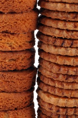 Breton kurabiyeleri üst üste dizildi 