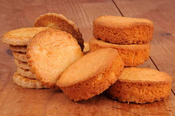 Breton Shortbread Piled Close — Stock Photo, Image