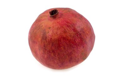 Beyaz arkaplanda yakın plan nar. 