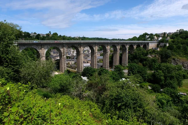 Viaducto Dinan Bretaña — Foto de Stock