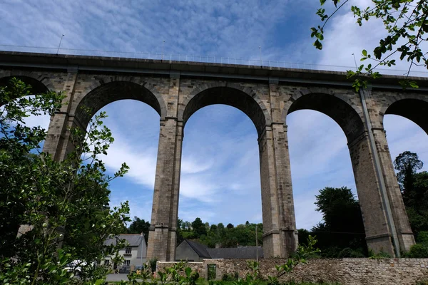 Viaducto Dinan Bretaña — Foto de Stock