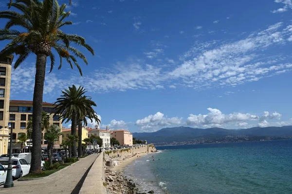 Boulevard Pascal Rossini Saint Francois Beach Ajaccio — 스톡 사진