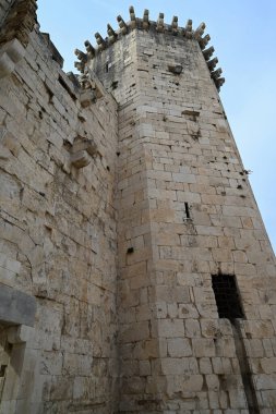 Eski Split kasabasındaki Diocletian Sarayı 'nın dış görünüşü 