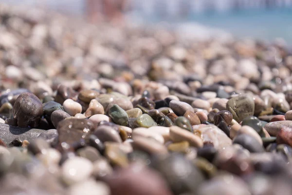 Sea Stones Background Made Closeup Pile Pebbles Relaxing Pebbles Background — Stock Photo, Image