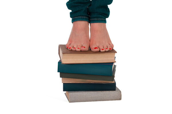 Feet on the books