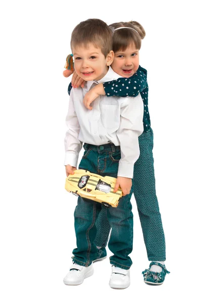 Kinder mit Spielzeug — Stockfoto