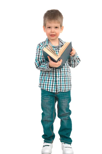 Little boy with book — Stock Photo, Image