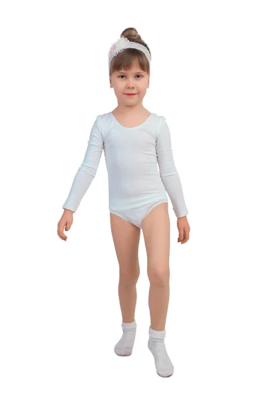 Little girl in tights — Stock Photo, Image