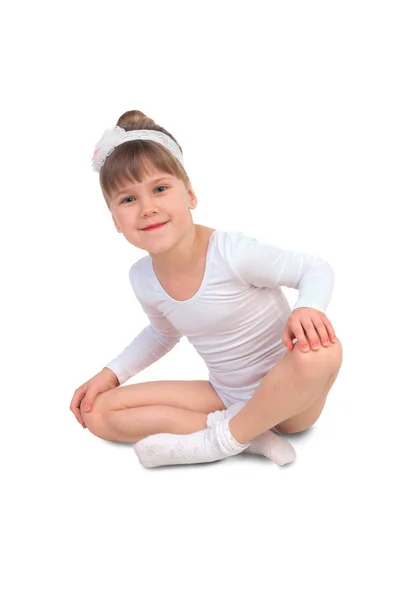 Little girl in tights — Stock Photo, Image