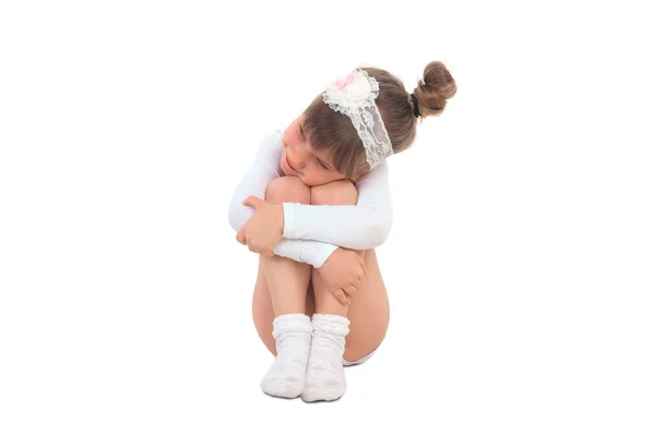 Bambina in calzamaglia — Foto Stock