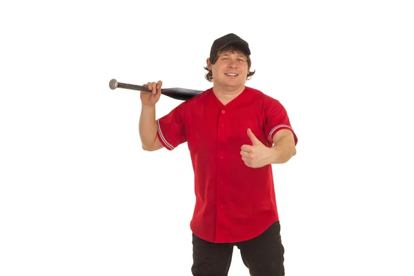 Baceball player with a bat — Stock Photo, Image