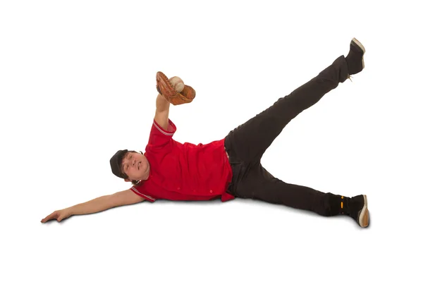 Baceball player with a glove — Stock Photo, Image