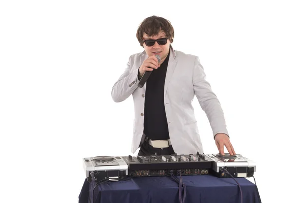 DJ with the mixer — Stock Photo, Image