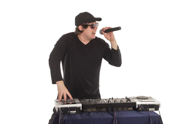 DJ with the mixer — Stock Photo, Image