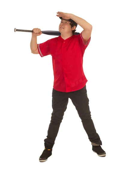 Baceball player with a bat — Stock Photo, Image