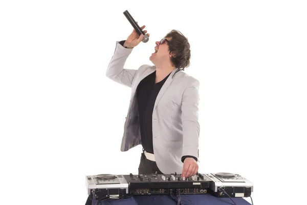 A keverő DJ — Stock Fotó