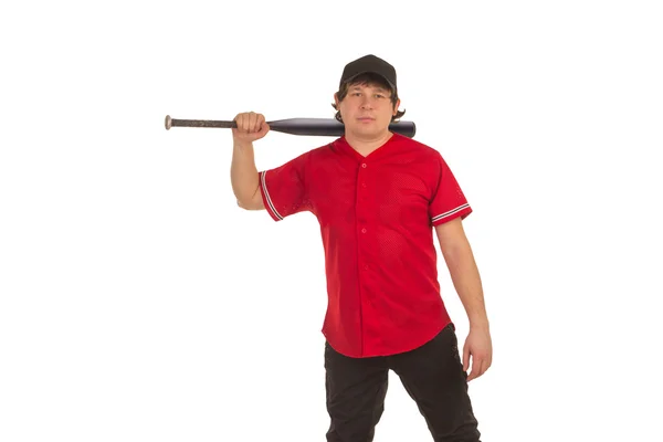 Baceball player with a bat — Stock Photo, Image