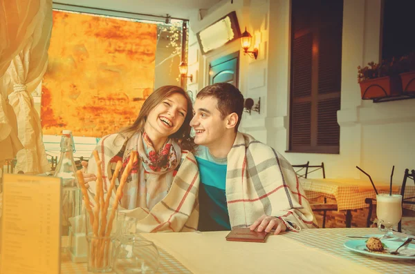 Couple in love having fun and laughing — Stock Photo, Image