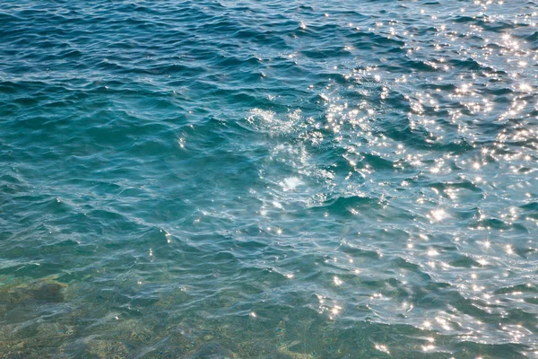 Текстура хвилястого блакитного моря — стокове фото