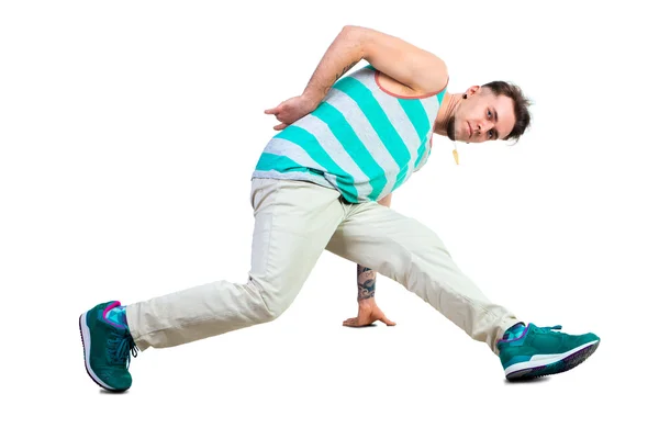 Man dansen breakdance en posin — Stockfoto