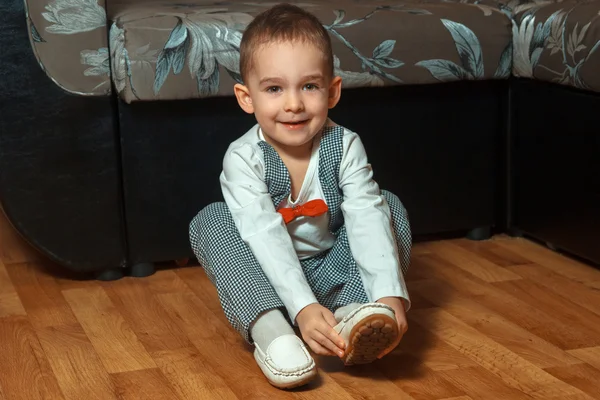 Little boy smiling on camera — Stock Photo, Image