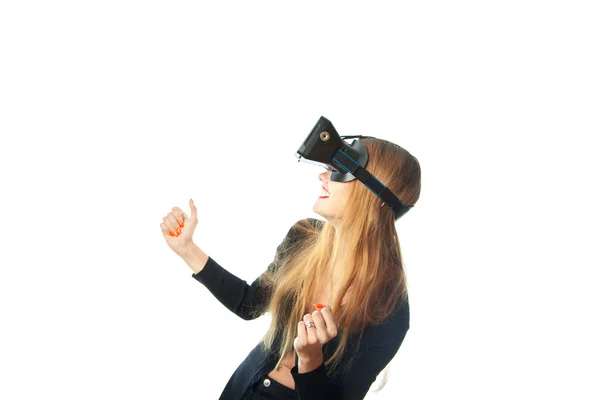 Mädchen mit Virtual-Reality-Brille — Stockfoto