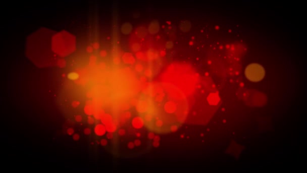 Happy Valentines Day Hintergrund mit Herz und rotem Bokeh Hintergrund — Stockvideo