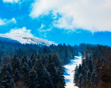 ski slope. Bjelasnica. Bosnia and herzegovina clipart