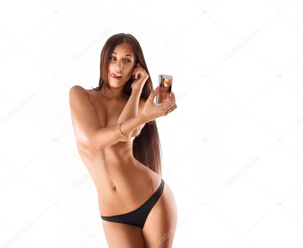 bikini bondage selfie