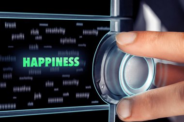 kontrol panelinde mutluluk düğmesini seçerek adam