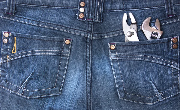 Poche jeans avec outils — Photo