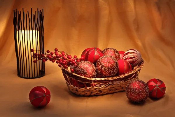 Weihnachtsdekorationen und Ornamente — Stockfoto