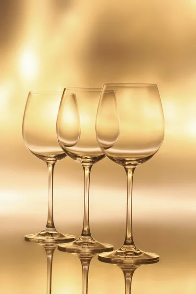 Holiday celebration - wine glasses — Stock Photo, Image