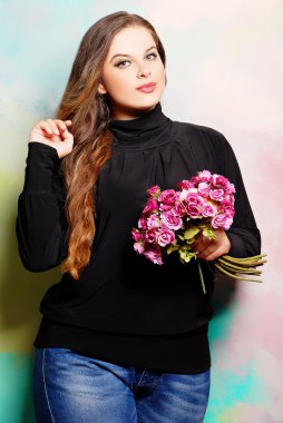 Artı boyutu kadın moda giysiler içinde