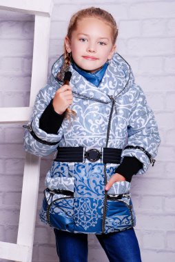 kış ceket, küçük kız