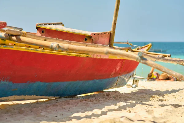 Empty White Beach Boracay Island Daytime Chinese Tourists Because Coronavirus — Stock Photo, Image