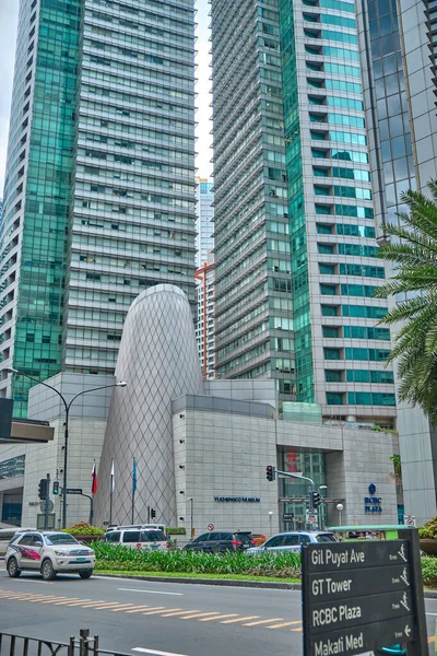 Manila Filipinas Fevereiro 2020 Ruas Cidade Makati Durante Dia — Fotografia de Stock