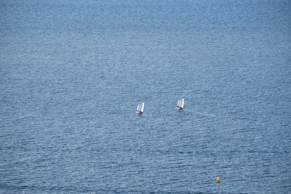 Utsikt Över Amur Bay Dagtid Seglare Utbildade Segling — Stockfoto