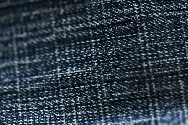 Jeans Denim Texture Close Focus Only One Point Soft Blured — Stock Photo, Image