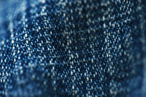 Jeans Denim Textura Cerca Enfoque Solo Punto Fondo Pantalla Borroso —  Fotos de Stock