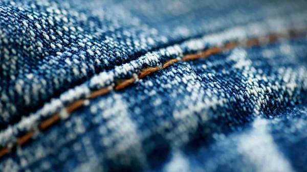 Jeans Denim Texture Gros Plan Mise Point Seul Point Fond — Photo