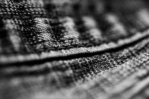 Jeans Denim Textura Cerca Enfoque Solo Punto Fondo Pantalla Borroso —  Fotos de Stock