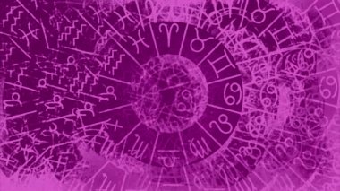 Zodiac Astroloji Burç Şablonu Doku Arkaplanı, Grafik Tasarım