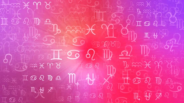 Astrologie Horoskop Muster Textur Hintergrund Grafik Design — Stockfoto