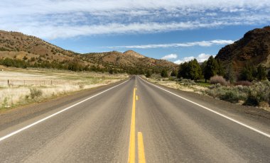 Oregon rota 26 Ochoco Otoban yüksek çöl bize seyahat manzara