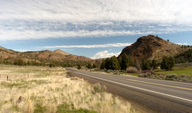 Oregon rota 26 Ochoco Otoban yüksek çöl bize seyahat manzara