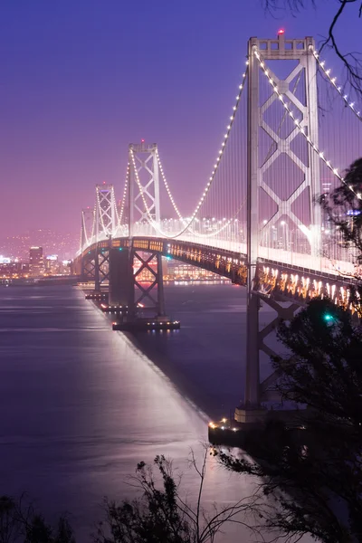 Bay Bridge Αλεξίσφαιροι κυκλοφορία Σαν Φρανσίσκο μεταφορά — Φωτογραφία Αρχείου