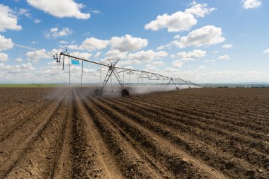 Merkezi-Pivot sulama su çarkı daire Irrigator çiftlik alanı A